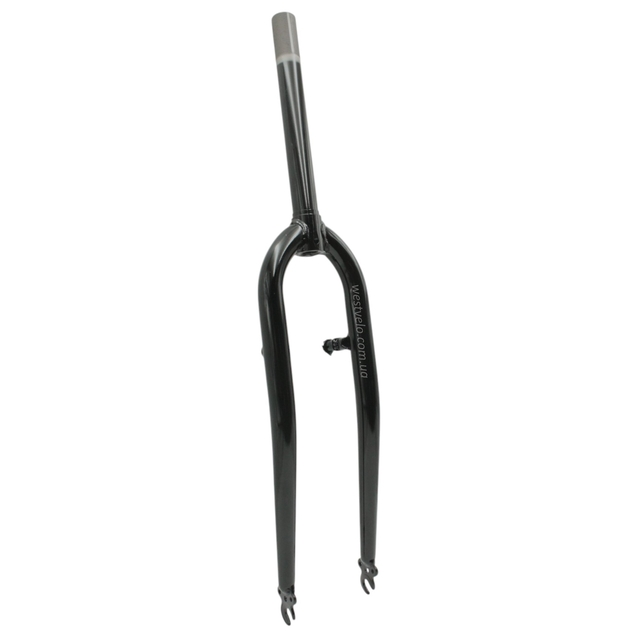 Вилка 28 сталева шток Ø28.6 з кріпленням V-brake, чорна L-240mm р.з L-57mm фото westvelo.com
