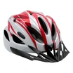 Вело шолом "TK Sport" 074 (56 см) з мигалкою, біло-червоний фото westvelo.com