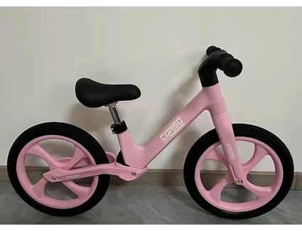 Велобіг 14 Corso надувні колеса, нейлонова рама з амортизатором, S-96074 рожевий