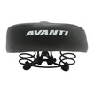 Сідло на пружинах AVANTI № 160 (Ромб) широке, металева основа, чорне фото westvelo.com