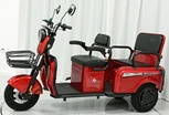 Трицикл Corso «SIG L PRO» SP-525098, двигун 1200W, акумулятор 72V 30Ah літій-марганцево-залізо-фосфатний, червоний, колеса 10" фото westvelo.com