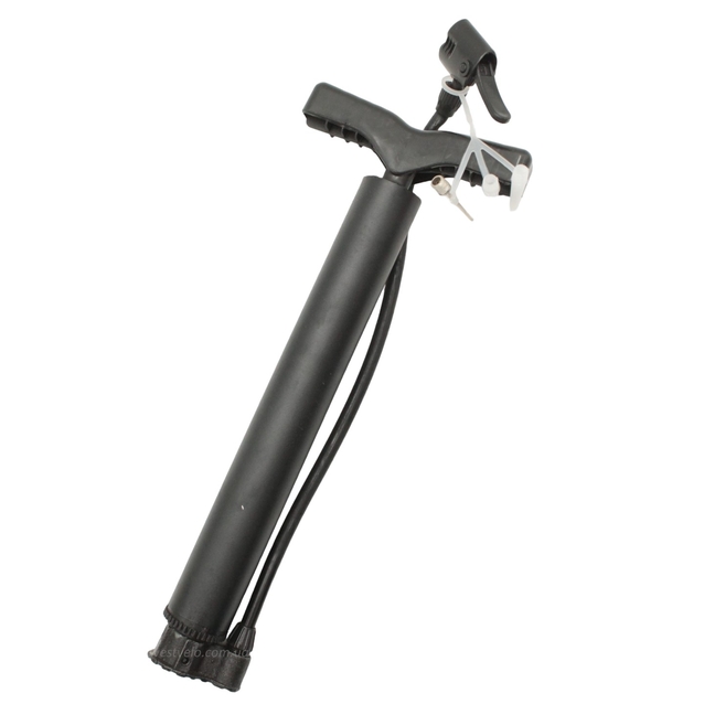 Насос вело металевий 2-ний наконечник (AV/FV) чорний (під ромашку) фото westvelo.com