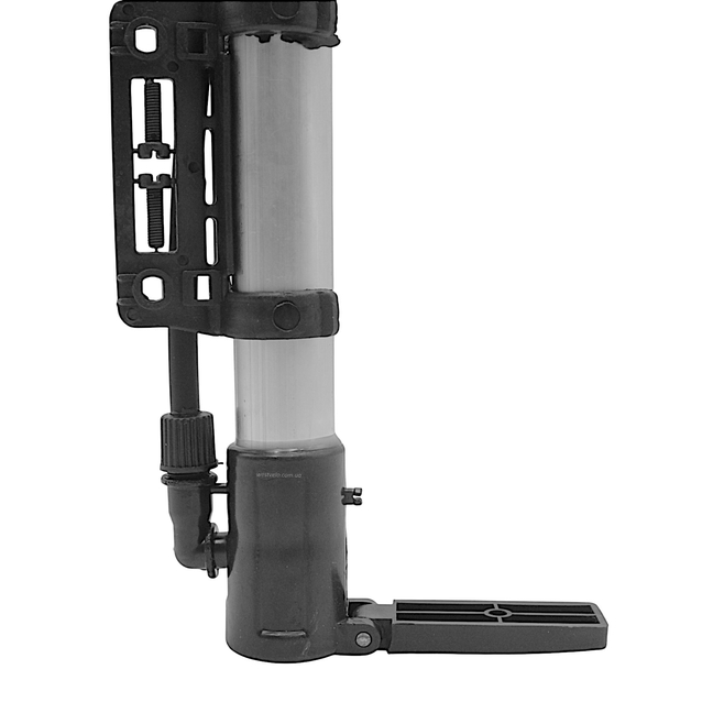 Насос вело MINI (NAITE) алюміній з кріпленням, сірий фото westvelo.com