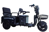 Трицикл Corso «SIG L» SL-080177, двигун 1200W, акумулятор 72V 24Ah літій-марганцево-залізо-фосфатний, графітовий, колеса 10" фото westvelo.com