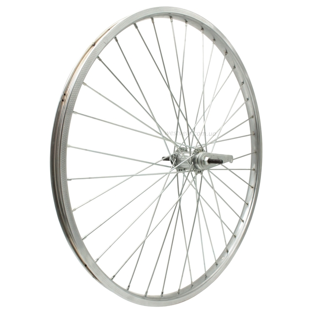 Колесо 28. зад, обід нікель, спиця 3мм, вт. Falcon + к-т фото westvelo.com