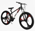 Велосипед 26 AL Corso «EVOLUTION» EV-26560 алюміній 13", (к-т SHIMANO) чорно-біло-червоний фото westvelo.com
