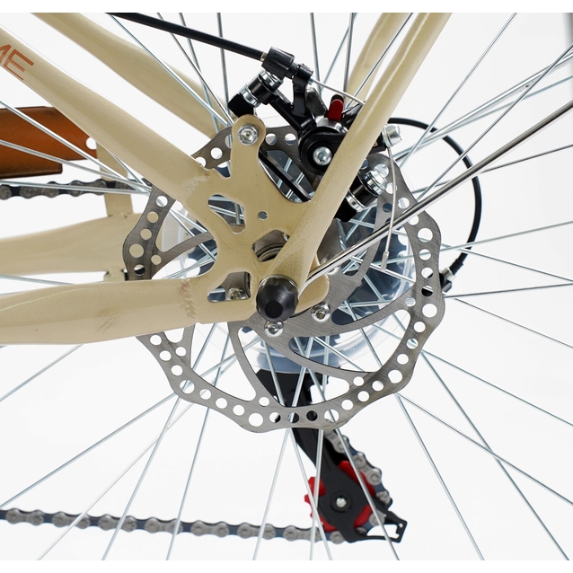Міський велосипед 26 ST Corso «POLARIS» PS-72411 сталь 16,5", (к-т SHIMANO) бежевий (+к/к/б) фото westvelo.com