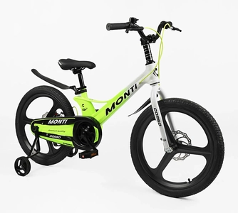 Дитячий велосипед 20 MG Corso «MONTI» MT-20790, магнієва рама, біло-салатовий
