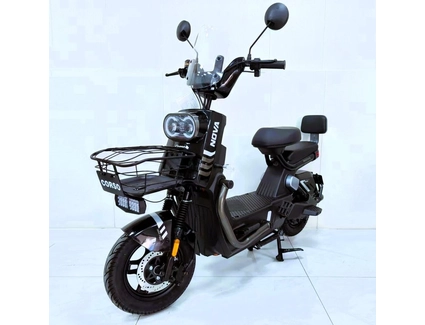 Електроскутер Corso «NOVA» N-603124, двигун 1000W, акумулятор 72V 20Ah графеновий, чорний, колеса 10" + 1 ящик. акум
