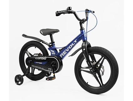 Дитячий велосипед 18 MG Corso «REVOLT» RV-18103, магнієва рама, синій