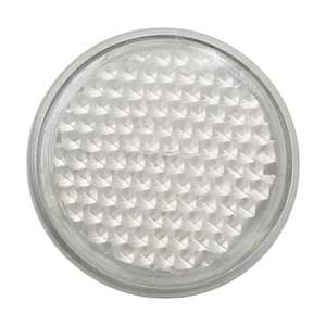 Катафот білий на металі круглий