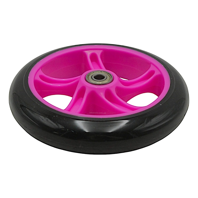 Колесо самоката "Best Scooter" WH-7208 Ø145мм, поліуретан, рожевий фото westvelo.com