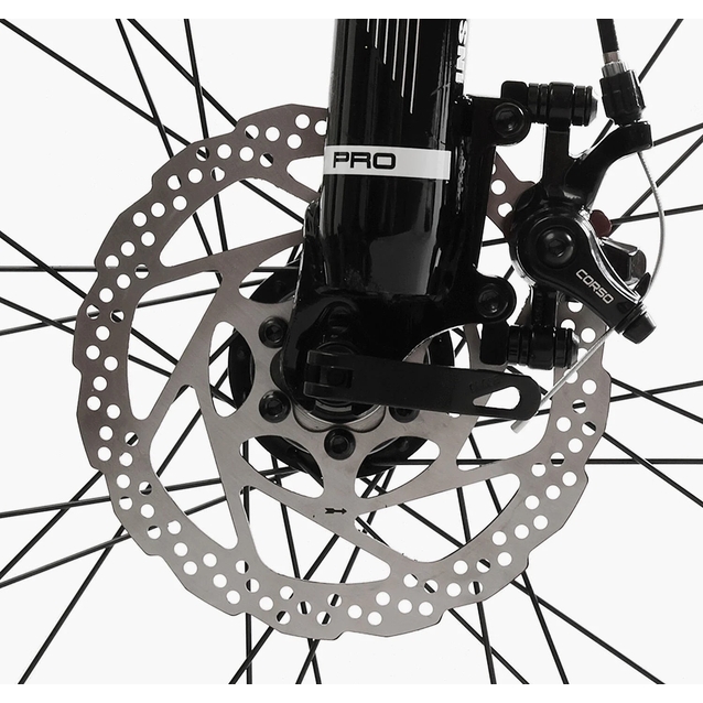 Велосипед 26 AL Corso «GTR-3000» GTR-50044 алюміній 13", (к-т SHIMANO) чорно-сірий фото westvelo.com