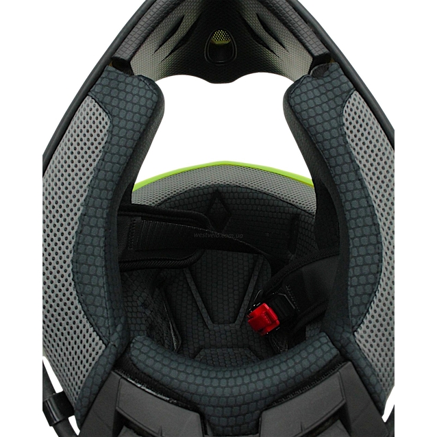 Шолом, закритий крос/ендуро (XL 61-62) АТV Forsage Rider  030 біло-жовтий глянець з дашком + окуляри фото westvelo.com