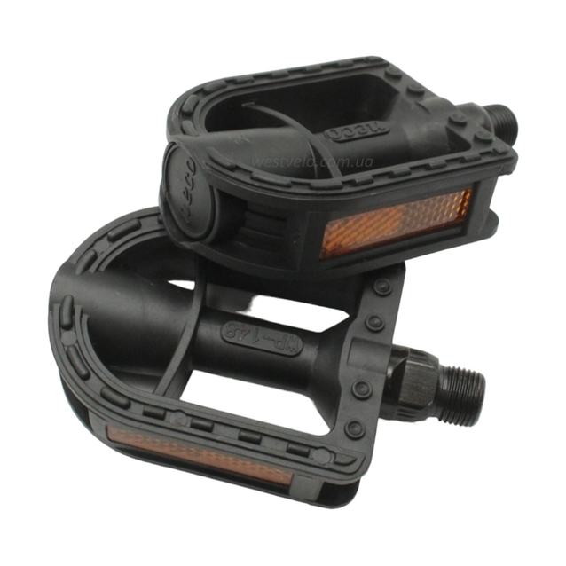 Педалі дитячі пластик NECO WP-148, чорні фото westvelo.com