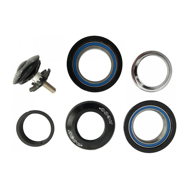 Рульовий набір мтв безрізьбовий NECO H125 Ø28.6 (1-1/8") пром підшипники, напів-інтгр. фото westvelo.com