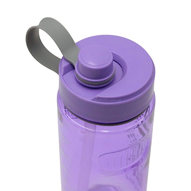 Фляга 1000 ml. SMOSI SPORTS, (для тренувань) з трубкою, фіолетова фото westvelo.com