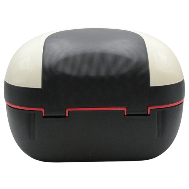 Кофр (багажник) для мотоцикла задній LIPAI (HP011) (390х320х270) 32L айворі глянець, з катафотом фото westvelo.com