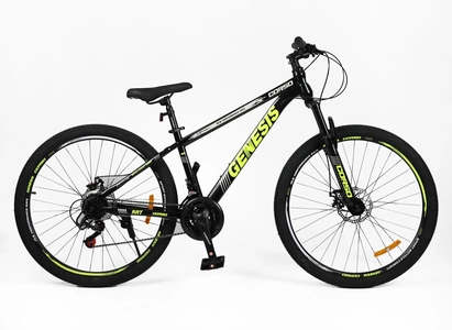 Велосипед 27.5 ST Corso «GENESIS» GS-27644 сталь 15", (к-т SunRun) чорно-жовтий