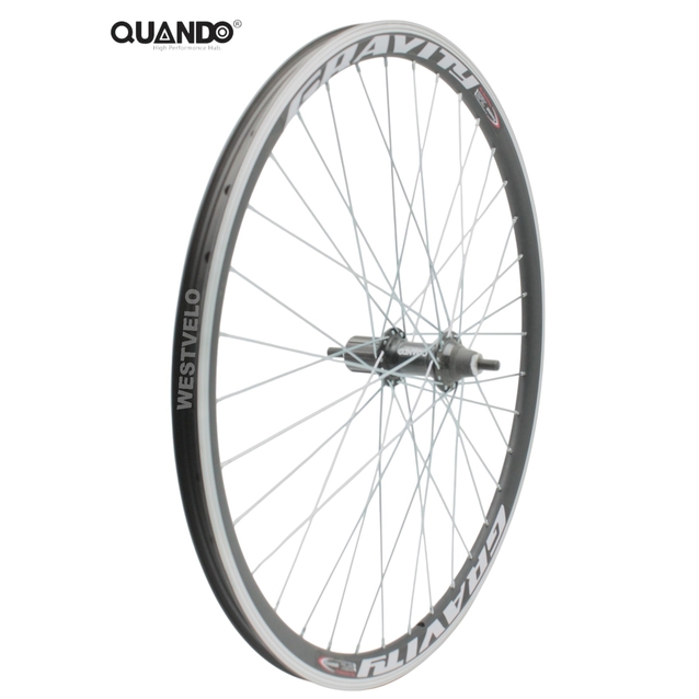 Колесо 26 зад, обід 2-ний чорний, втулка AL Quando касета (8-9) фото westvelo.com