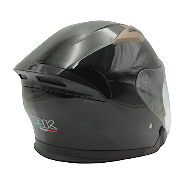 Мото шолом, відкритий (XL) "IBK" B02 чорний глянцевий фото westvelo.com