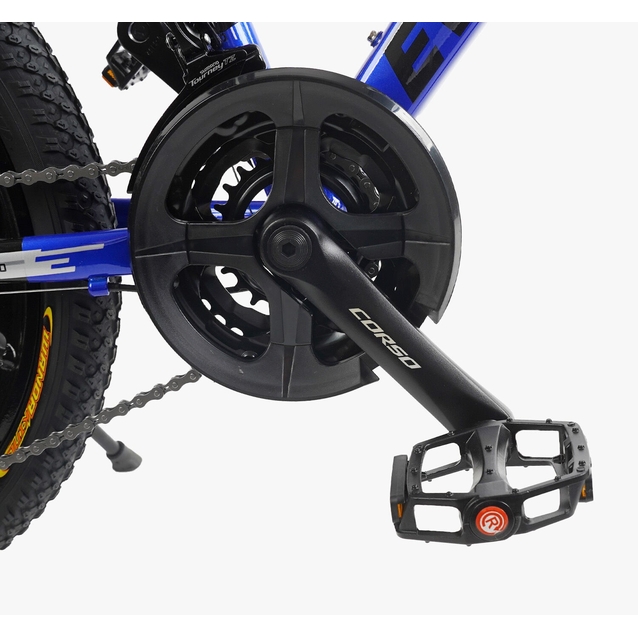 Велосипед 20 AL Corso «EVOLUTION» EV-20912 алюміній 11", (к-т SHIMANO) чорно-синій фото westvelo.com