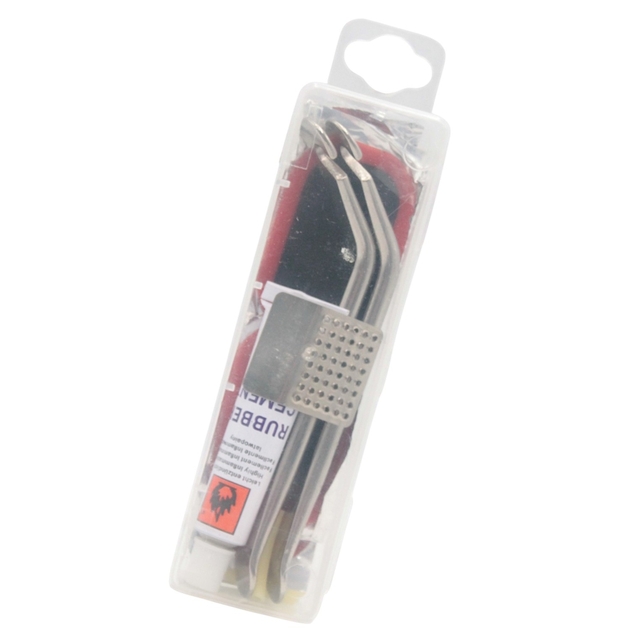 Латки + клей (8ml) + монтажка бортування сталева (2шт) Kenli KL-7023, 11 ел-тів фото westvelo.com