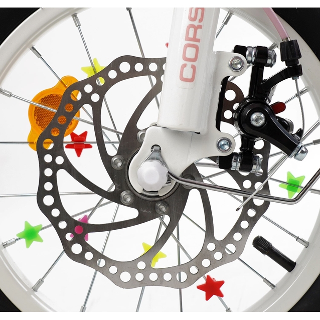 Дитячий велосипед 14 ST Corso «NICE» NC-14362 дискові гальма, рожевий фото westvelo.com