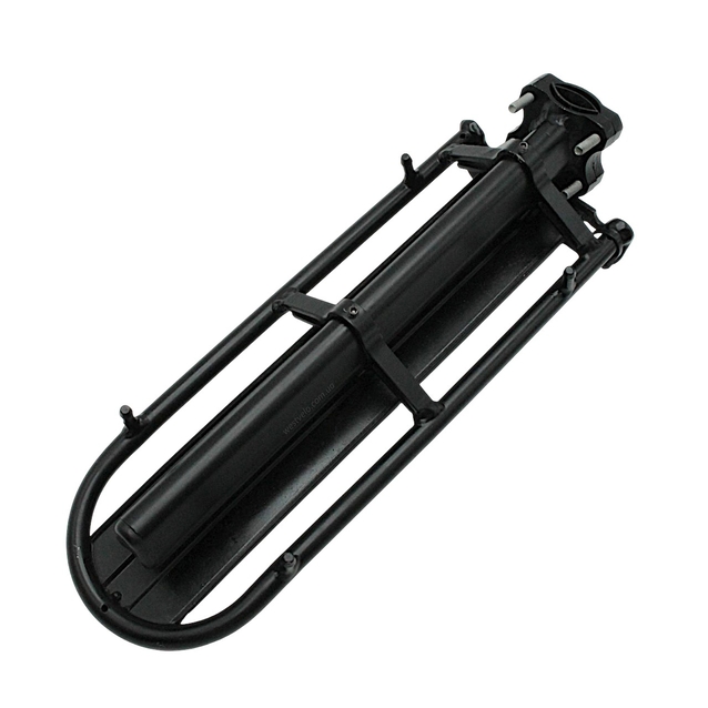 Багажник консольний на трубу сідла, LONGUS (AL) чорний фото westvelo.com