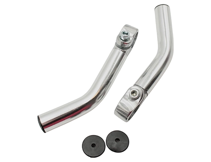 Роги руля алюміній нікель L-140мм.