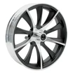 Колесо переднє 12 (Ø328mm) алюмінієве, вісь Ø12mm, під диск 3 болти, ширина 73мм, нікель фото westvelo.com