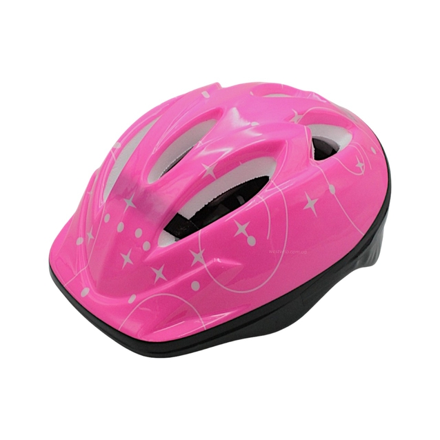 Вело шолом "TK Sport" 455 рожевий з зірками фото westvelo.com