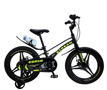 Дитячий велосипед 18 MG Corso «STREAM» SM-18915, магнієва рама, чорно-жовтий