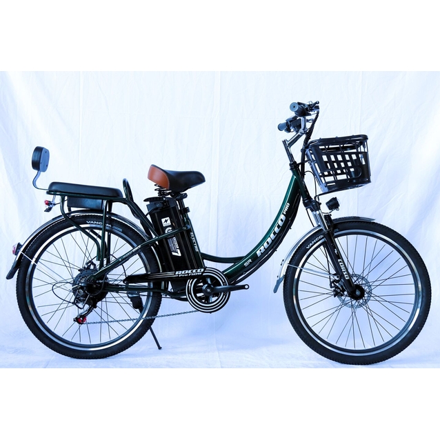 Електровелосипед 26 ST Corso «ROCCO» RC-81701 сталь, двигун 750W, акумулятор 48V20Ah літієвий, темно-зелений фото westvelo.com