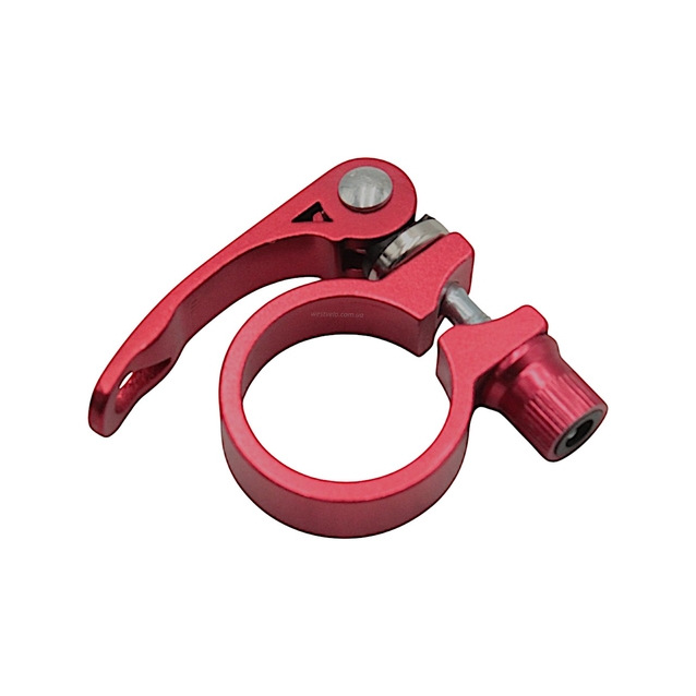 Хомут з ексцентриком труби сідла Ø34.9 мм алюміній червоний фото westvelo.com