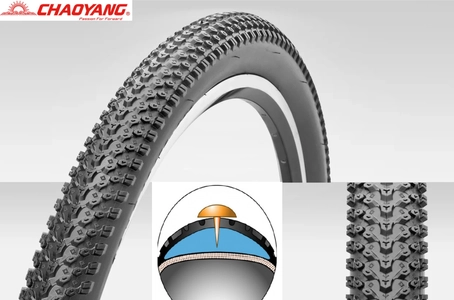 Покришка 27.5-2.10 CHAOYANG (5129) шип "зерно", АТП (антипрокол)