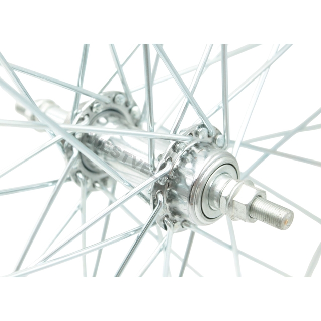Колесо 24. зад, обід нікель, спиця 3мм, втулка мтв ST. на віночках фото westvelo.com