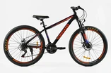 Велосипед 27.5 ST Corso «TORNADO» TR-27029 сталь 15.5", (к-т SHIMANO) чорно-помаранчевий фото westvelo.com