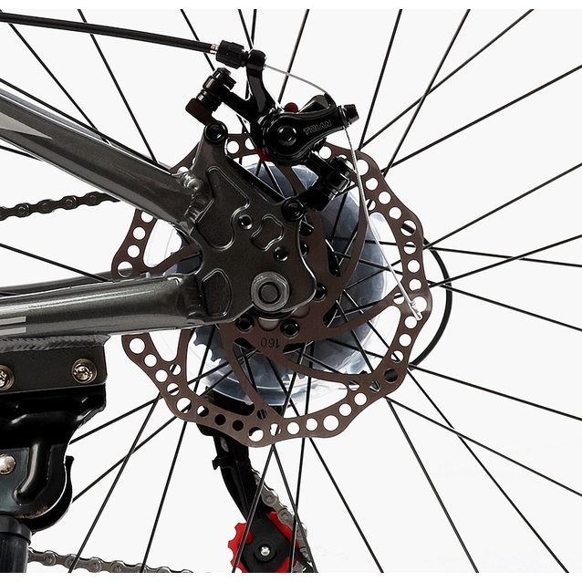 Велосипед 24 AL Corso «SKYLINE» SL-40602 алюміній 11", (к-т SHIMANO) сіро-синій фото westvelo.com