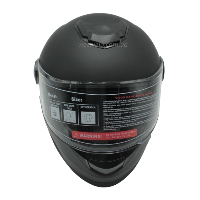 Мото шолом, закритий (S 55-56) BLD-М65 інтеграл, чорний матовий KONTROL фото westvelo.com