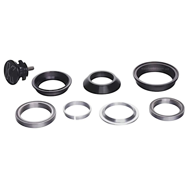 Рульовий набір мтв безрізьбовий KENLI KL-B310 Ø28.6 (1-1/8"x44x30мм) пром підшипники, напів-інтгр. фото westvelo.com