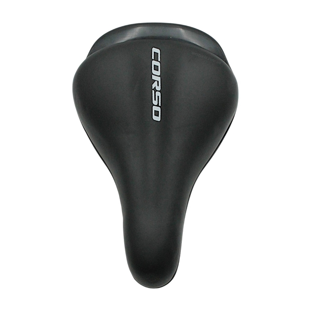 Сідло дитяче CORSO CLM-1618201 чорне з ручкою фото westvelo.com