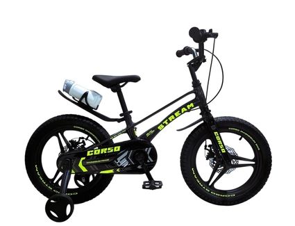 Дитячий велосипед 16 MG Corso «STREAM» SM-16033, магнієва рама, чорно-жовтий