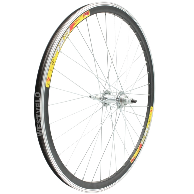 Колесо 24 зад, обід 2-ний чорний, втулка М на віночках, диск різьба фото westvelo.com