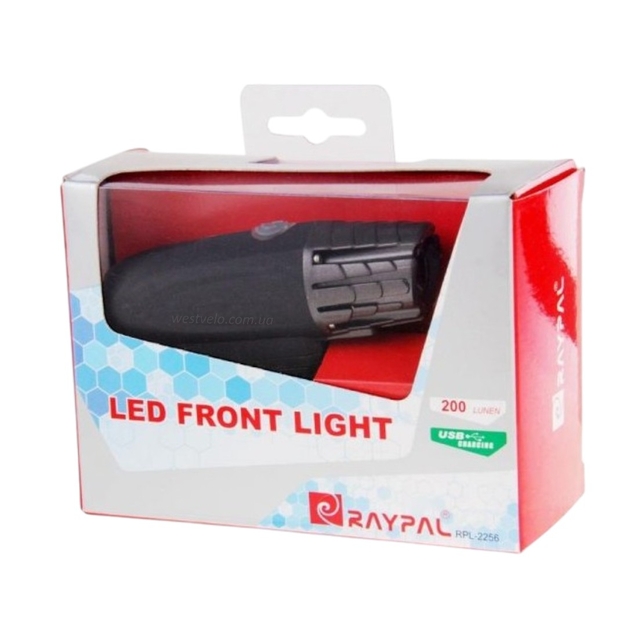 Фара usb RAYPAL RPL-2256 (200lm) індикатор заряду фото westvelo.com
