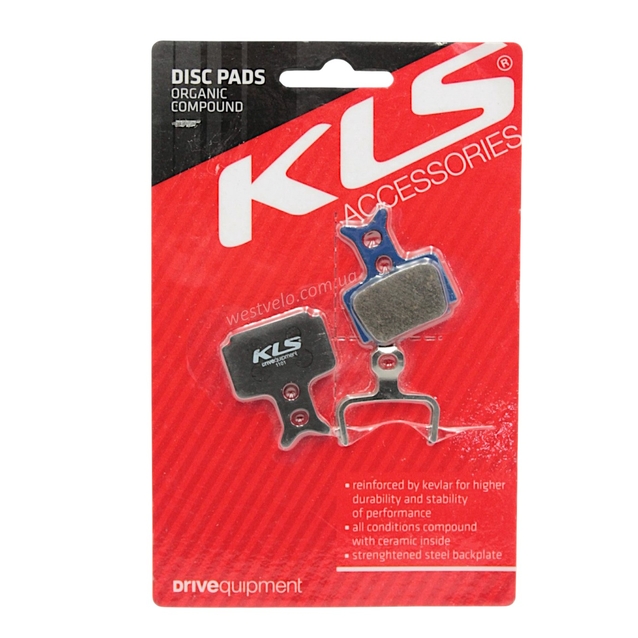 Колодки гальмівні дискові № 10 KLS (D-10) (Formula Mega) Organic фото westvelo.com