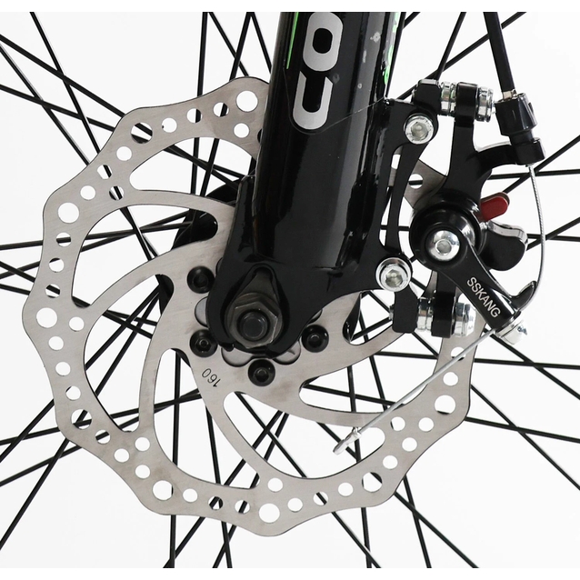 Велосипед 26 ST Corso «INTENSE» NT-26717 сталь 13", (к-т Saiguan) чорно-салатовий фото westvelo.com