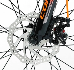 Велосипед 24 AL Corso «GRAVITY» GR-24005,24763 алюміній 12", (к-т SHIMANO) помаранчево-чорний(сірий)