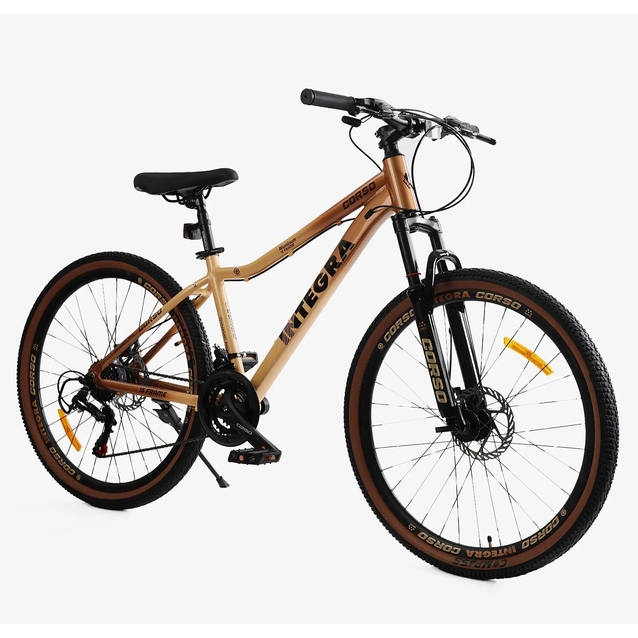 Велосипед 26 AL Corso «INTEGRA» NG-26700 алюміній 15", (к-т SHIMANO) жовто-помаранчевий фото westvelo.com