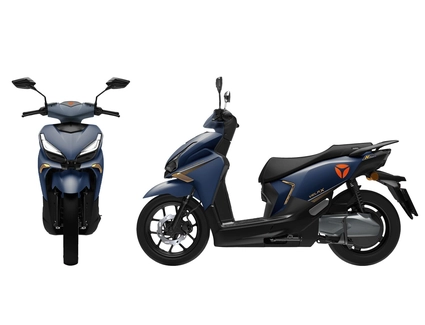 Електроскутер Yadea «VELAX» 04519, двигун 2000W, акумулятор 72V 30Ah літій-залізо-фосфатний, синій, колеса 14"